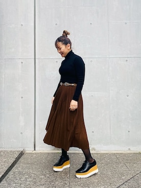 「アイテム（ヘアゴム）」を使った、🅂🄰🄺🄸🄺🄾さん（レディース・154cm）の冬コーディネート