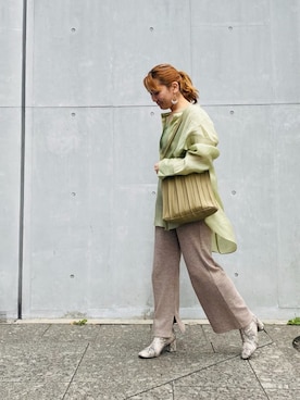 「Lattice（Lattice）のアイテム（バッグ）」を使った、🅂🄰🄺🄸🄺🄾さん（レディース・154cm）の春コーディネート
