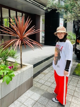 「newhattan（ニューハッタン）のアイテム」を使った、🅂🄰🄺🄸🄺🄾さん（レディース・154cm）の夏コーディネート