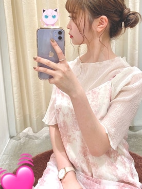 「アイテム（ワンピース/ドレス）」を使った、みず・チャンさん（レディース・157cm・10代）の春コーディネート