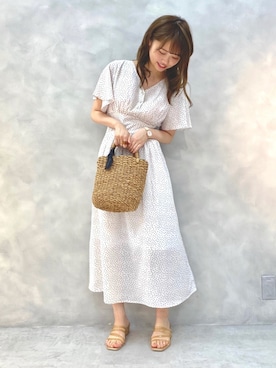 「アイテム（ワンピース/ドレス）」を使った、みず・チャンさん（レディース・157cm・10代）の春コーディネート