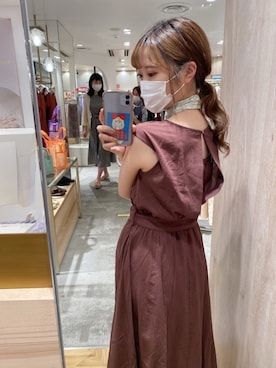 「アイテム（ワンピース/ドレス）」を使った、みず・チャンさん（レディース・157cm・10代）の夏コーディネート