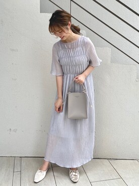 「アイテム（ワンピース/ドレス）」を使った、みず・チャンさん（レディース・157cm・10代）の夏コーディネート