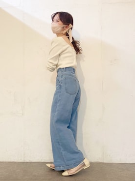 「アイテム（パンプス）」を使った、みず・チャンさん（レディース・157cm・20代）の冬コーディネート