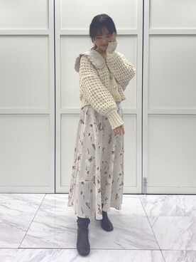 みず・チャンさん（レディース・157cm）の冬コーディネート