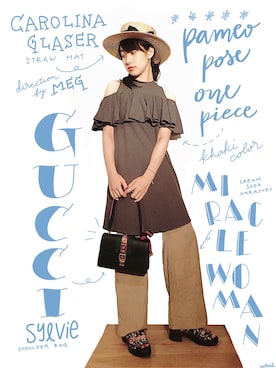 中田クルミさん（レディース・168cm）の夏コーディネート