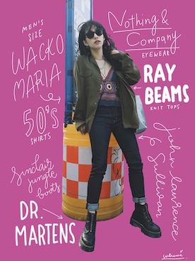 「HLNA（エイチエルエヌエー）のアイテム」を使った、中田クルミさん（レディース・168cm）の秋コーディネート