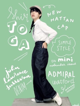 中田クルミさん（レディース・168cm）の秋コーディネート