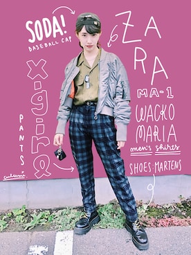 中田クルミさん（レディース・168cm）の秋コーディネート