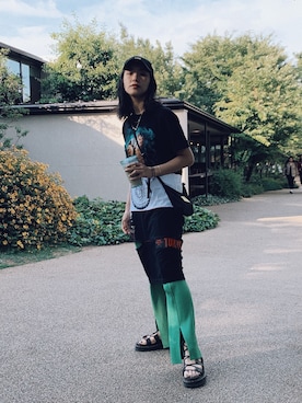 中田クルミさん（レディース・168cm）の夏コーディネート