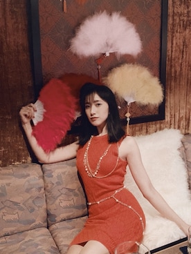 「ボディコン」｜中田クルミさん（レディース・168cm）の夏コーディネート