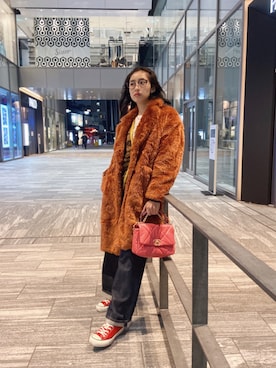 「中田クルミ」｜「アイテム（ジャケット/アウター）」を使った、中田クルミさん（レディース・168cm）の春コーディネート