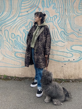「中田クルミ」｜「アイテム（ジャケット/アウター）」を使った、中田クルミさん（レディース・168cm）の春コーディネート