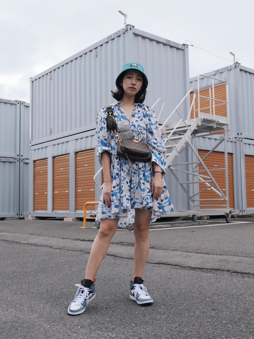 中田クルミ H Mのワンピースを使ったコーディネート Wear