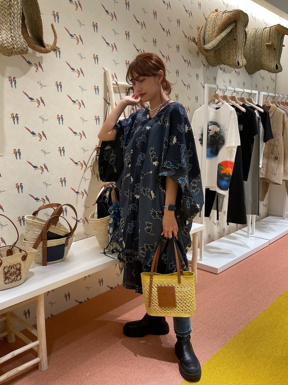LOEWE イエロー レザートートバッグ ロエベ/トートバッグ/レオ/イエロー/レザーの買取実績【ブラン