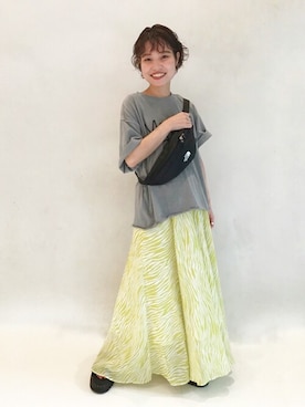 「THE NORTH FACE（ザノースフェイス）のアイテム（ボディバッグ/ウエストポーチ）」を使った、moriさん（レディース・148cm）の夏コーディネート