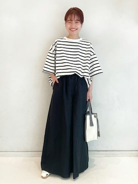 「アイテム（ブレスレット）」を使った、moriさん（レディース・148cm）の春コーディネート