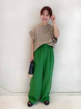 「アイテム（ブレスレット）」を使った、moriさん（レディース・148cm）の春コーディネート