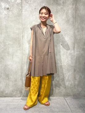 「sara mallika（サラ マリカ）のアイテム（パンツ）」を使った、moriさん（レディース・148cm）の春コーディネート