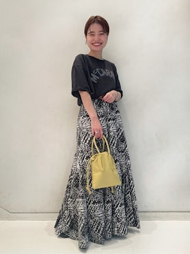 「アイテム（リング）」を使った、moriさん（レディース・148cm）の春コーディネート