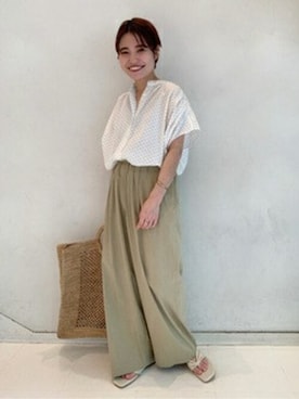 「アイテム（リング）」を使った、moriさん（レディース・148cm）の春コーディネート