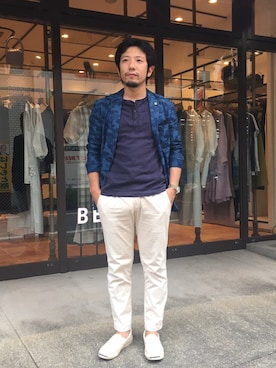 「GIANNETTO（ジャンネット）のアイテム（ジャケット/アウター）」を使った、kenichiさん（メンズ・165cm）の冬コーディネート