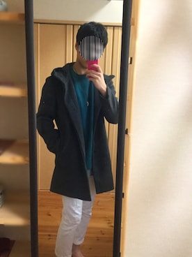 「RAGEBLUE（レイジブルー）の＜トレンドのロング丈＞ワッフルロングカットソー/733404（Tシャツ/カットソー）」を使った、りゅうじさん（メンズ・168cm）の冬コーディネート