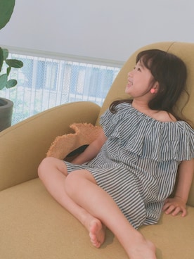 「M（エム）のアイテム」を使った、张小黑vs徐大西さん（キッズ・110cm）の夏コーディネート