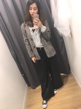 「LOVFEE（ラッフィ）のアイテム（ジャケット/アウター）」を使った、Amelia🇹🇼🌿🍂さん（レディース・168cm）の春コーディネート