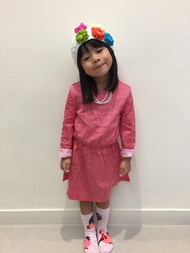 「cotton on」｜「アイテム（ワンピース/ドレス）」を使った、yoyofunmamaさん（キッズ・100cm）の冬コーディネート