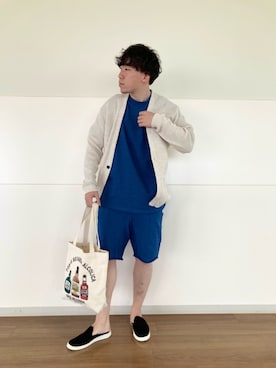「URBAN RESEARCH Sonny Label（アーバンリサーチサニーレーベル）のアイテム（バッグ）」を使った、Sumitoさん（メンズ・175cm）の春コーディネート