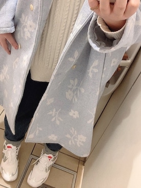 「TSUHARU by Samansa Mos2（ツハルバイサマンサモスモス）のアイテム（その他アウター）」を使った、Npcさん（レディース・155cm）の冬コーディネート