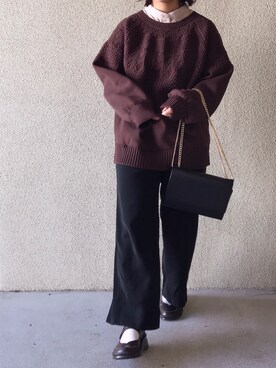 「LuuNa（ルーナ）のアイテム」を使った、nanaさん（レディース・148cm）の冬コーディネート