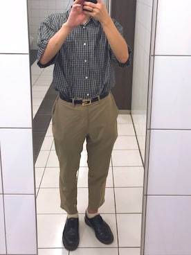 「Dr. Martens（ドクターマーチン）のDr.Martens / ドクターマーチン 1461 3EYE GIBSON SHOE 3ホール ギブソン シューズ ブーツ（ブーツ）」を使った、ろねにほるほねほさん（メンズ・168cm）の夏コーディネート