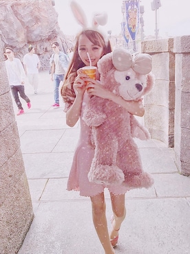「TDL」｜「アイテム（ワンピース/ドレス）」を使った、るーこさん（レディース・163cm）の秋コーディネート