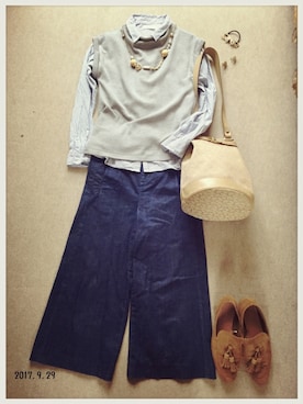 hamaさん（レディース・156cm）の秋コーディネート