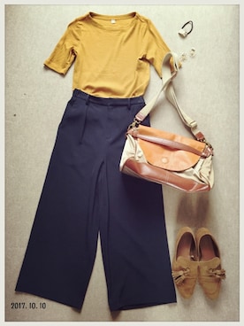 hamaさん（レディース・156cm）の秋コーディネート