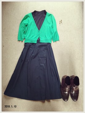 「ハイネックトップス」｜hamaさん（レディース・156cm）の春コーディネート