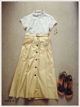 「LE SOUK（ルスーク）のアイテム」を使った、hamaさん（レディース・156cm）の秋コーディネート