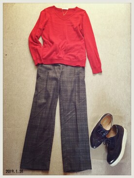 「Belle Maison（ベルメゾン）のアイテム」を使った、hamaさん（レディース・156cm）の冬コーディネート