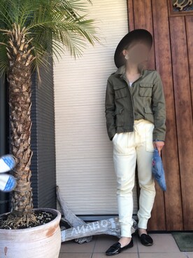 「部屋着」｜「アイテム（帽子）」を使った、meguu2020さん（レディース・154cm）の春コーディネート
