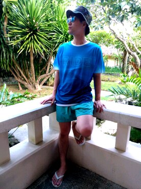 「MASACA HAT（マサカハット）のアイテム」を使った、MALOさん（メンズ・165cm）の春コーディネート