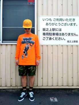 「MOCEAN（モーシャン）のアイテム」を使った、MALOさん（メンズ・165cm）の夏コーディネート