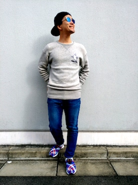 「Paterson（パターソン）のアイテム」を使った、MALOさん（メンズ・165cm）の秋コーディネート