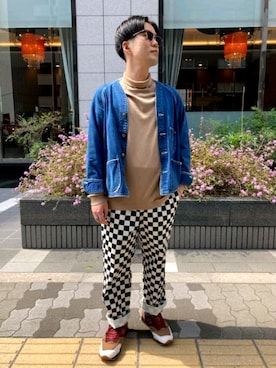 「CAL O LINE（キャルオーライン）のアイテム（ジャケット/アウター）」を使った、MALOさん（メンズ・165cm）の春コーディネート