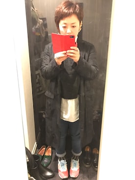 「pas de calais（パドカレ）のアイテム（ジャケット/アウター）」を使った、m＊keさん（レディース・151cm）の春コーディネート