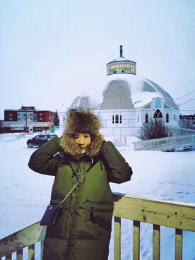 「Rudsak（ルドサック）のアイテム」を使った、Lily さん（レディース・157cm）の冬コーディネート