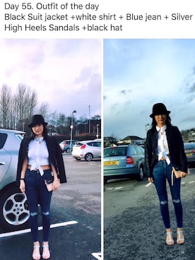 「TOPSHOP（トップショップ）のアイテム（シャツ/ブラウス）」を使った、Lily さん（レディース・157cm）の春コーディネート