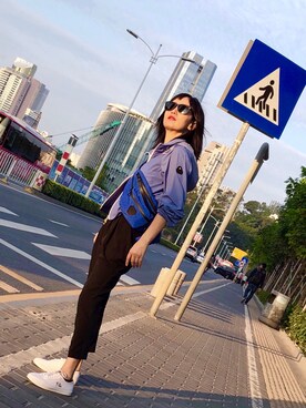「I.Tのアイテム」を使った、Lily さん（レディース・157cm）の秋コーディネート