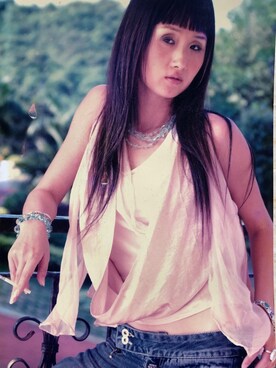 「I.Tのアイテム」を使った、Lily さん（レディース・157cm）の夏コーディネート